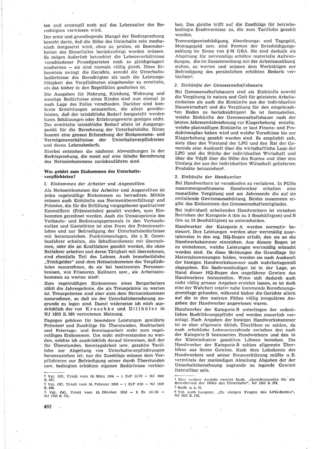 Neue Justiz (NJ), Zeitschrift für Recht und Rechtswissenschaft [Deutsche Demokratische Republik (DDR)], 18. Jahrgang 1964, Seite 402 (NJ DDR 1964, S. 402)