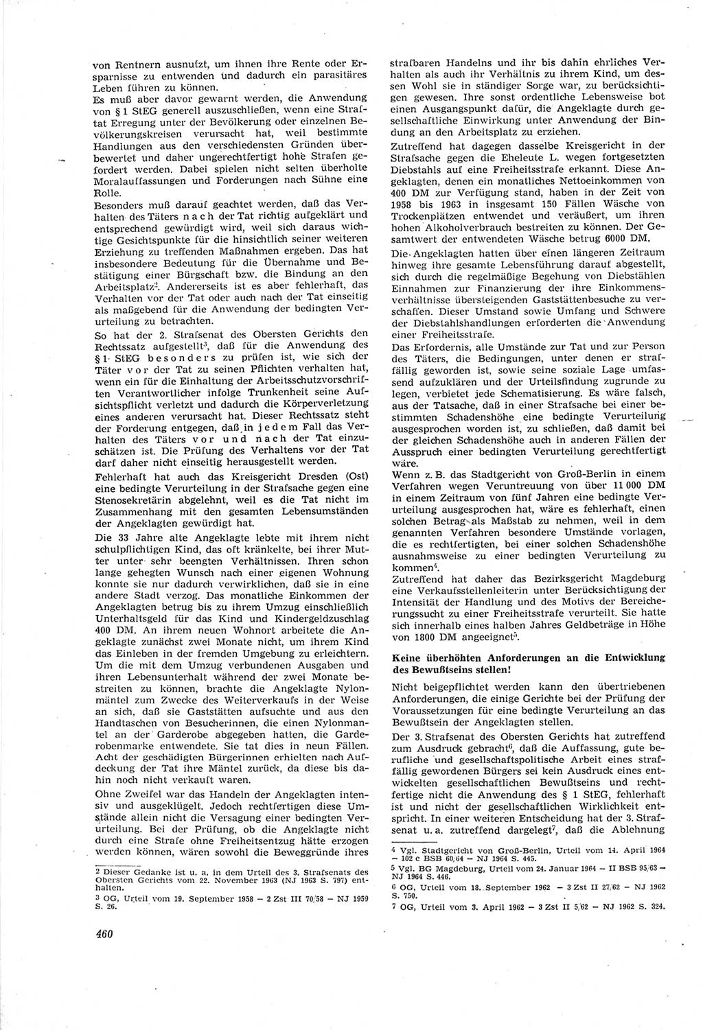 Neue Justiz (NJ), Zeitschrift für Recht und Rechtswissenschaft [Deutsche Demokratische Republik (DDR)], 18. Jahrgang 1964, Seite 460 (NJ DDR 1964, S. 460)