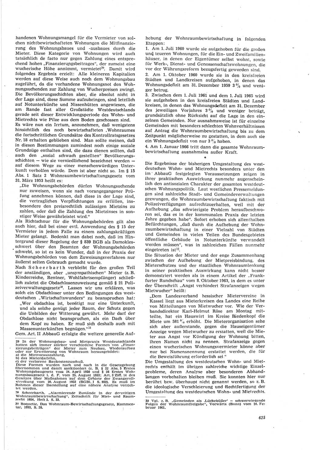 Neue Justiz (NJ), Zeitschrift für Recht und Rechtswissenschaft [Deutsche Demokratische Republik (DDR)], 18. Jahrgang 1964, Seite 625 (NJ DDR 1964, S. 625)