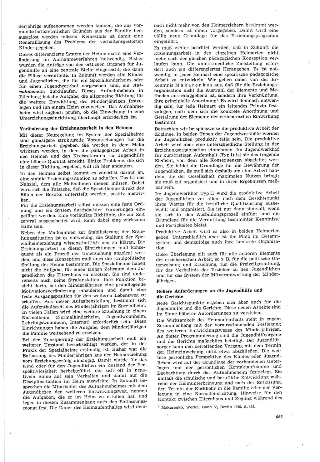 Neue Justiz (NJ), Zeitschrift für Recht und Rechtswissenschaft [Deutsche Demokratische Republik (DDR)], 18. Jahrgang 1964, Seite 663 (NJ DDR 1964, S. 663)