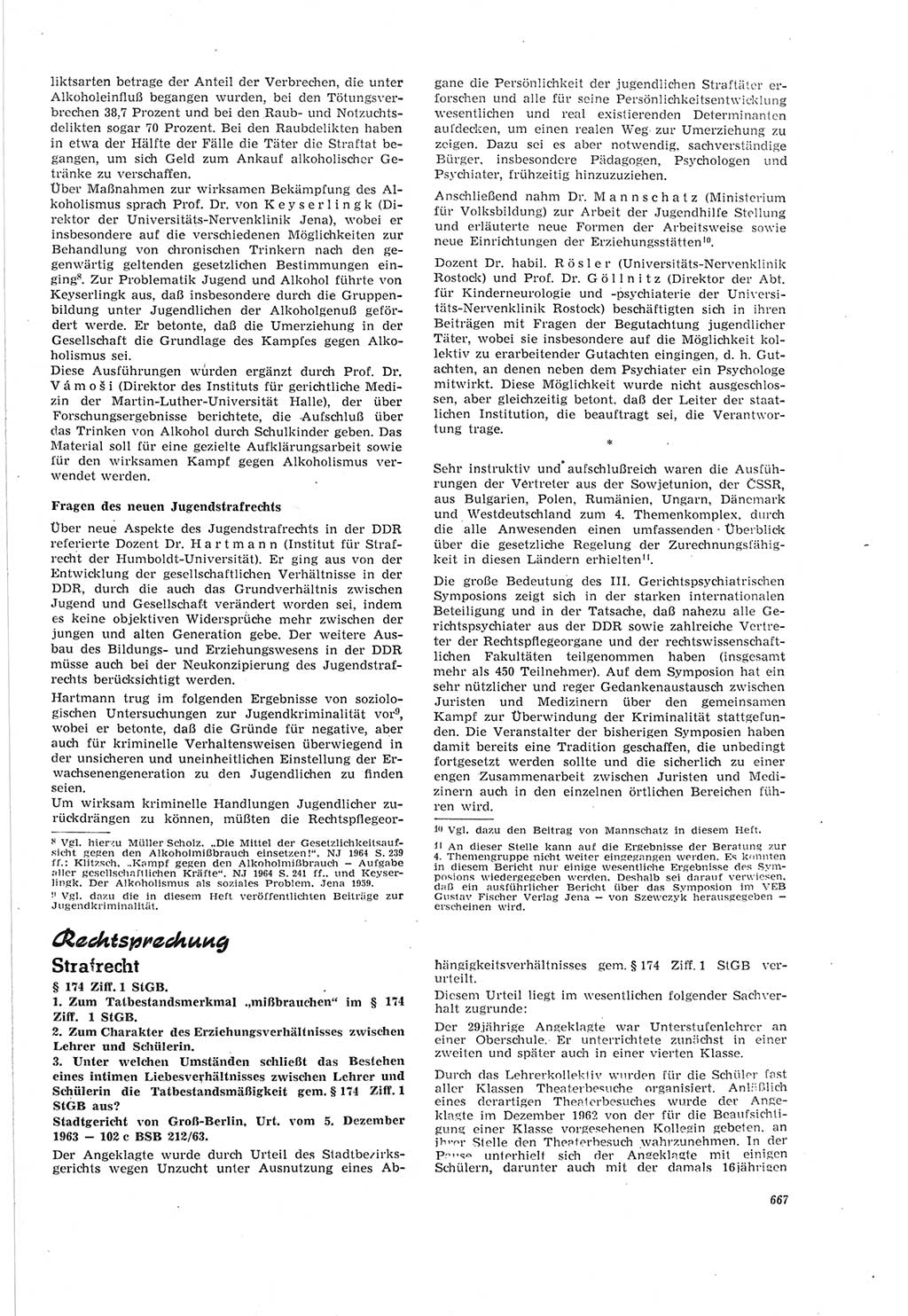 Neue Justiz (NJ), Zeitschrift für Recht und Rechtswissenschaft [Deutsche Demokratische Republik (DDR)], 18. Jahrgang 1964, Seite 667 (NJ DDR 1964, S. 667)