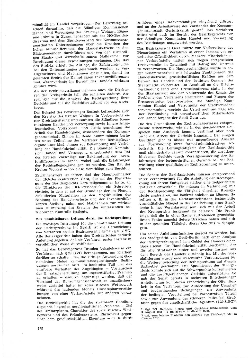 Neue Justiz (NJ), Zeitschrift für Recht und Rechtswissenschaft [Deutsche Demokratische Republik (DDR)], 18. Jahrgang 1964, Seite 678 (NJ DDR 1964, S. 678)