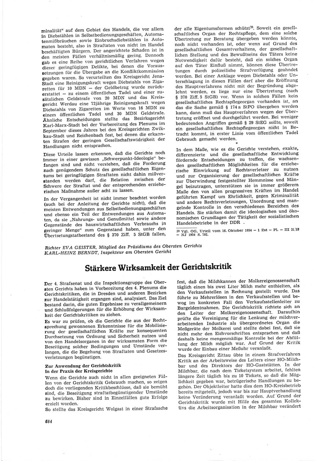 Neue Justiz (NJ), Zeitschrift für Recht und Rechtswissenschaft [Deutsche Demokratische Republik (DDR)], 18. Jahrgang 1964, Seite 684 (NJ DDR 1964, S. 684)