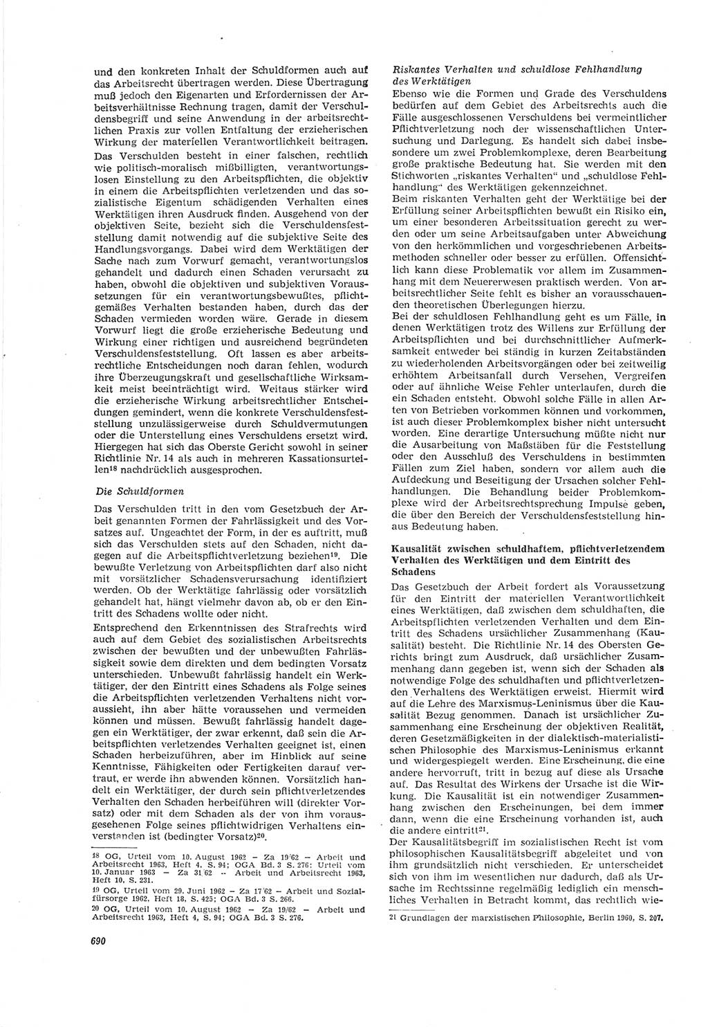 Neue Justiz (NJ), Zeitschrift für Recht und Rechtswissenschaft [Deutsche Demokratische Republik (DDR)], 18. Jahrgang 1964, Seite 690 (NJ DDR 1964, S. 690)