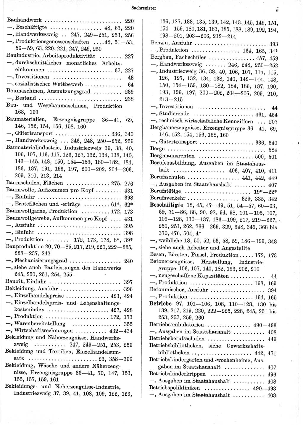 Statistisches Jahrbuch der Deutschen Demokratischen Republik (DDR) 1965, Seite 5 (Stat. Jb. DDR 1965, S. 5)
