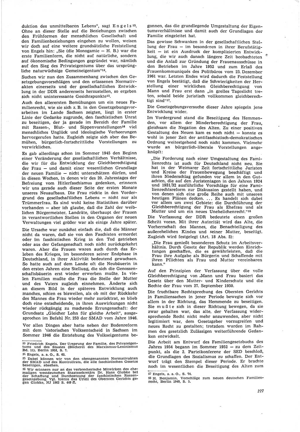 Neue Justiz (NJ), Zeitschrift für Recht und Rechtswissenschaft [Deutsche Demokratische Republik (DDR)], 19. Jahrgang 1965, Seite 227 (NJ DDR 1965, S. 227)