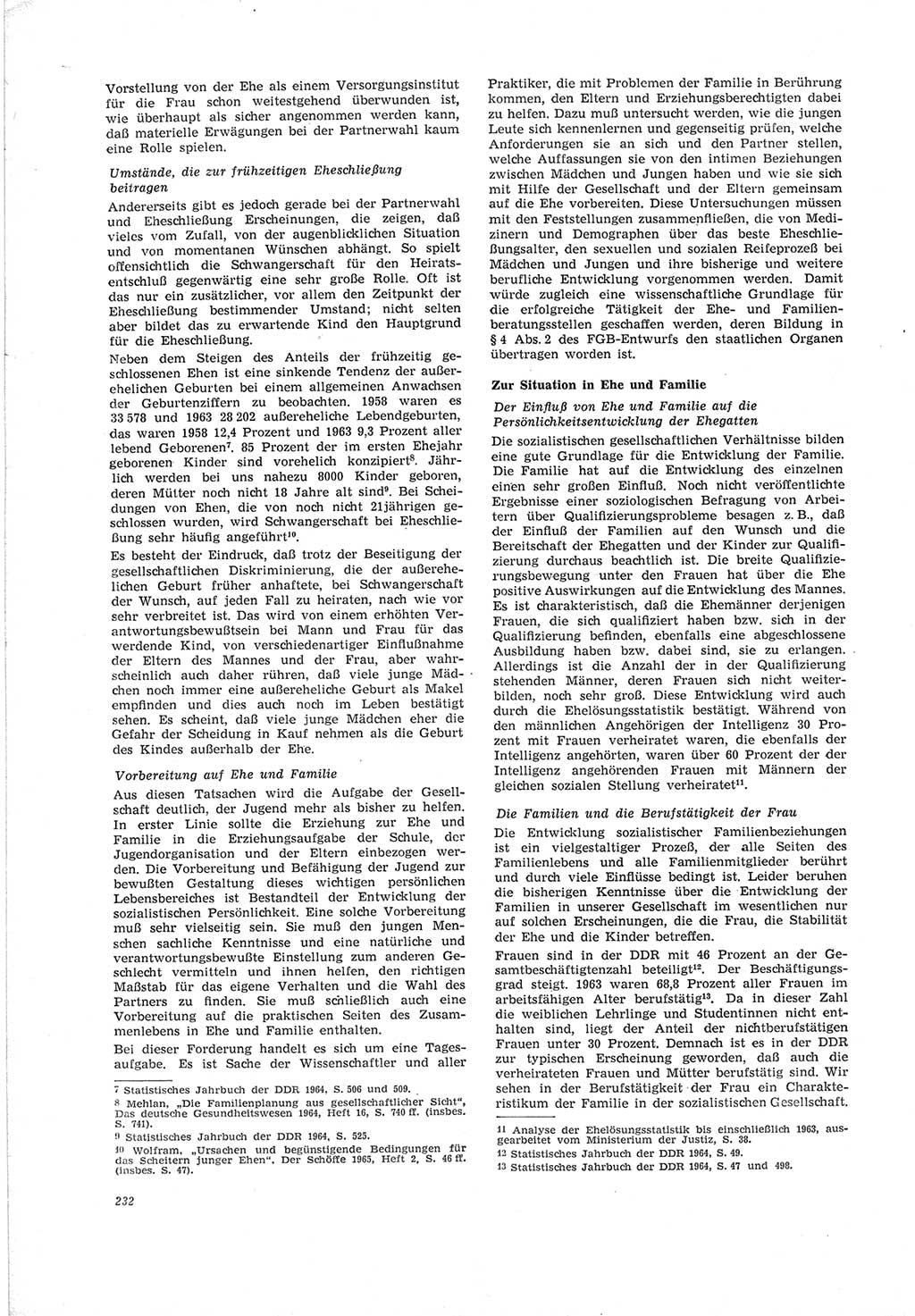 Neue Justiz (NJ), Zeitschrift für Recht und Rechtswissenschaft [Deutsche Demokratische Republik (DDR)], 19. Jahrgang 1965, Seite 232 (NJ DDR 1965, S. 232)