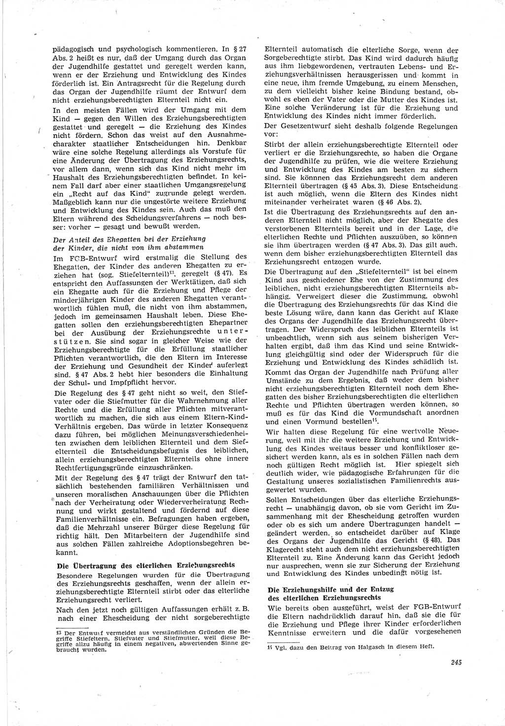 Neue Justiz (NJ), Zeitschrift für Recht und Rechtswissenschaft [Deutsche Demokratische Republik (DDR)], 19. Jahrgang 1965, Seite 245 (NJ DDR 1965, S. 245)