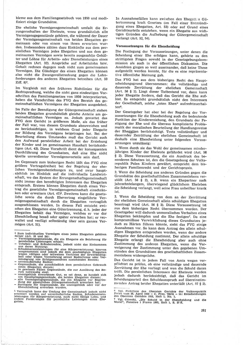 Neue Justiz (NJ), Zeitschrift für Recht und Rechtswissenschaft [Deutsche Demokratische Republik (DDR)], 19. Jahrgang 1965, Seite 391 (NJ DDR 1965, S. 391)