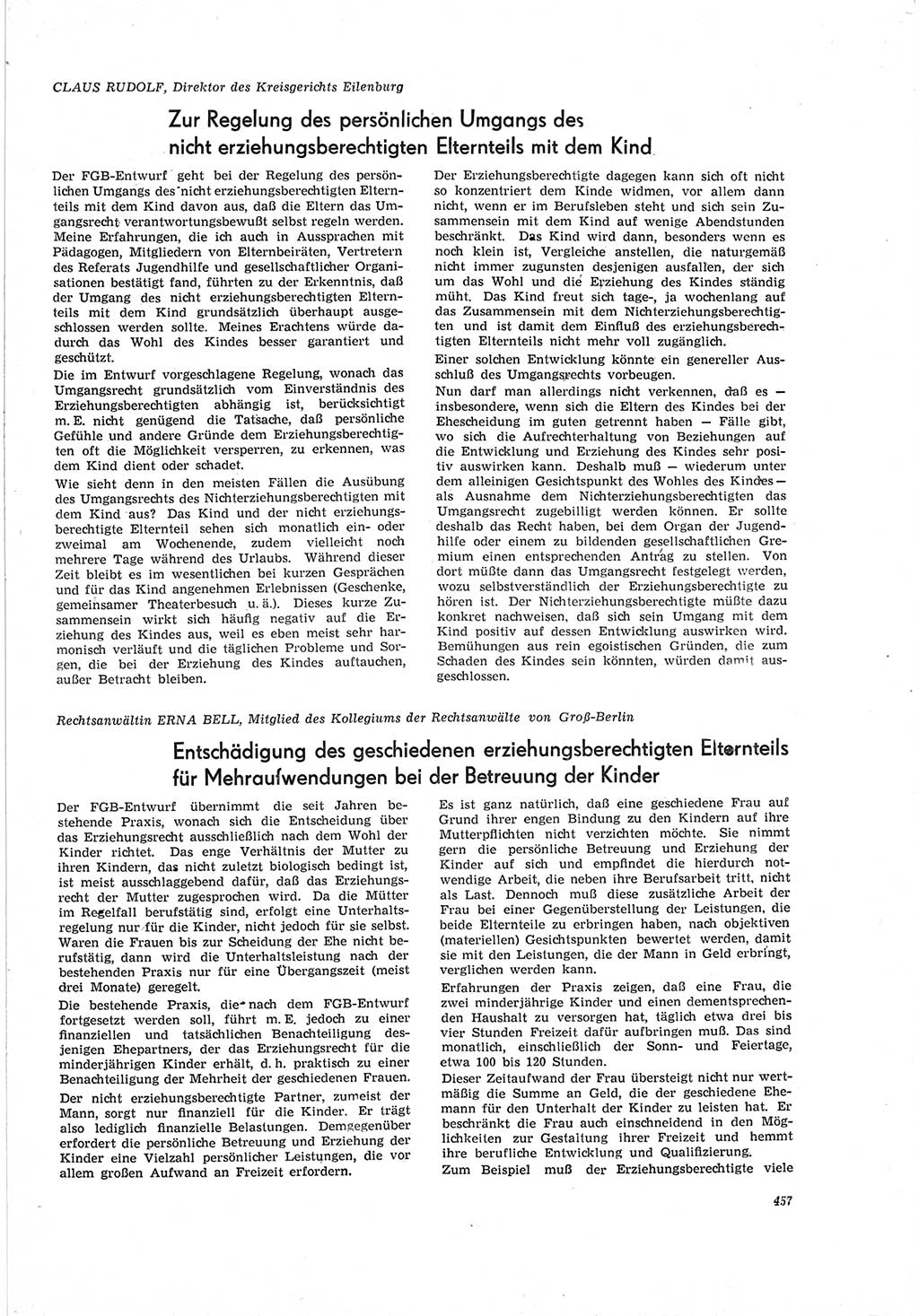 Neue Justiz (NJ), Zeitschrift für Recht und Rechtswissenschaft [Deutsche Demokratische Republik (DDR)], 19. Jahrgang 1965, Seite 457 (NJ DDR 1965, S. 457)