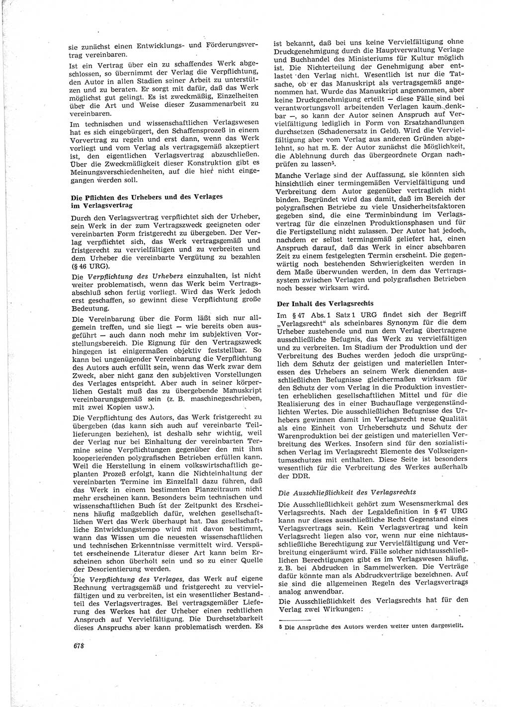 Neue Justiz (NJ), Zeitschrift für Recht und Rechtswissenschaft [Deutsche Demokratische Republik (DDR)], 19. Jahrgang 1965, Seite 678 (NJ DDR 1965, S. 678)