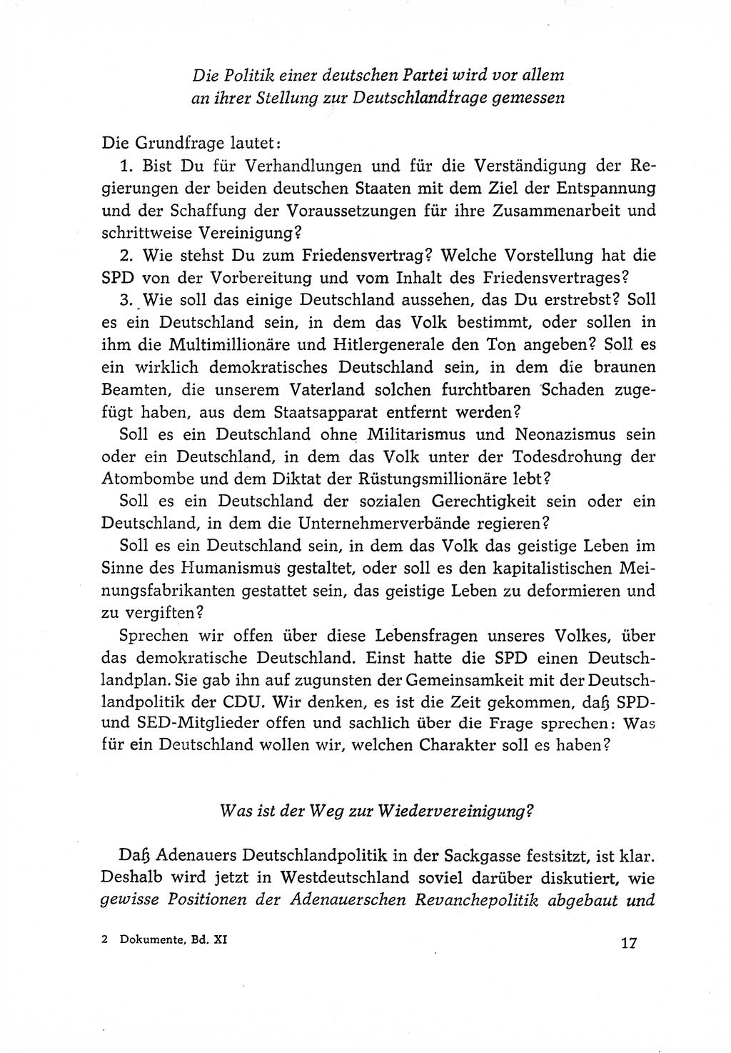 Dokumente der Sozialistischen Einheitspartei Deutschlands (SED) [Deutsche Demokratische Republik (DDR)] 1966-1967, Seite 17 (Dok. SED DDR 1966-1967, S. 17)