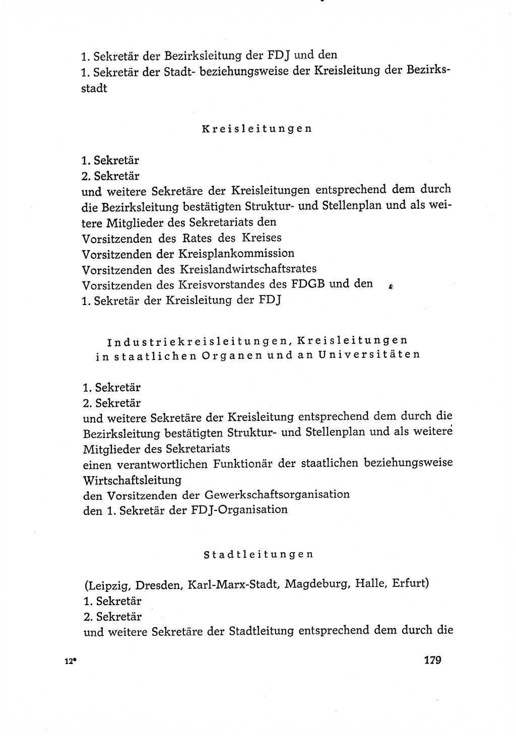 Dokumente der Sozialistischen Einheitspartei Deutschlands (SED) [Deutsche Demokratische Republik (DDR)] 1966-1967, Seite 179 (Dok. SED DDR 1966-1967, S. 179)