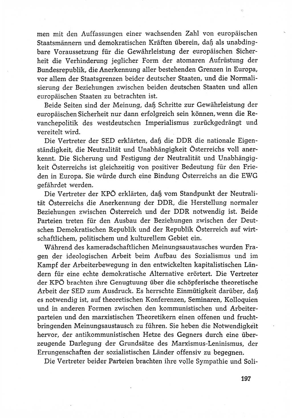 Dokumente der Sozialistischen Einheitspartei Deutschlands (SED) [Deutsche Demokratische Republik (DDR)] 1966-1967, Seite 197 (Dok. SED DDR 1966-1967, S. 197)