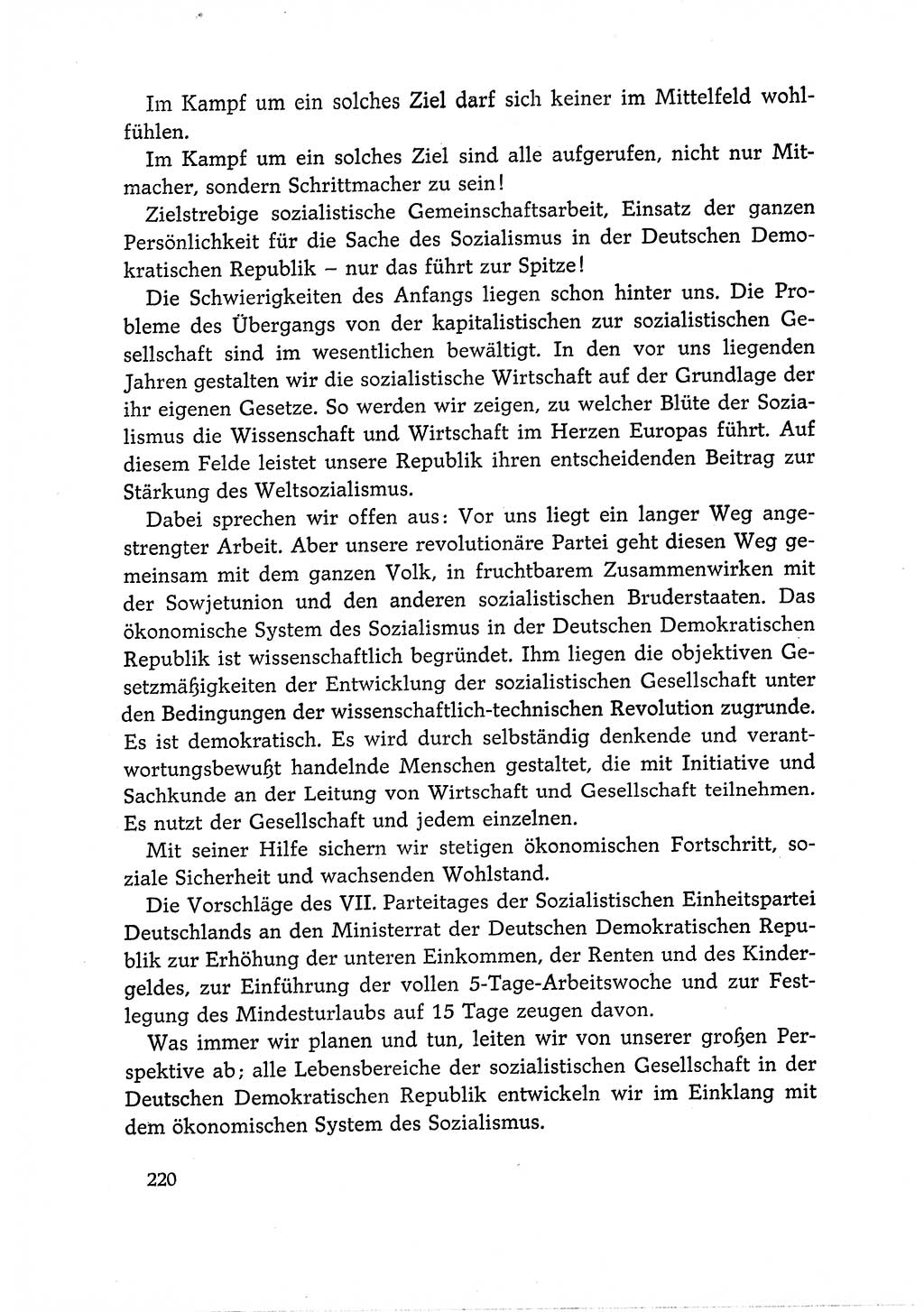 Dokumente der Sozialistischen Einheitspartei Deutschlands (SED) [Deutsche Demokratische Republik (DDR)] 1966-1967, Seite 220 (Dok. SED DDR 1966-1967, S. 220)