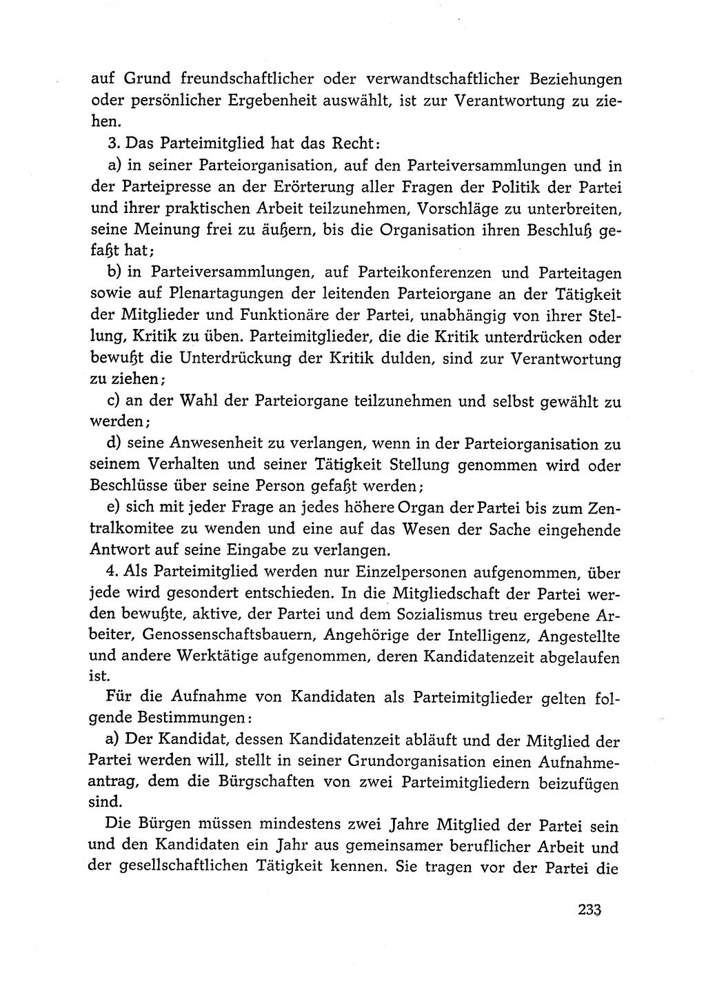 Dokumente der Sozialistischen Einheitspartei Deutschlands (SED) [Deutsche Demokratische Republik (DDR)] 1966-1967, Seite 233 (Dok. SED DDR 1966-1967, S. 233)