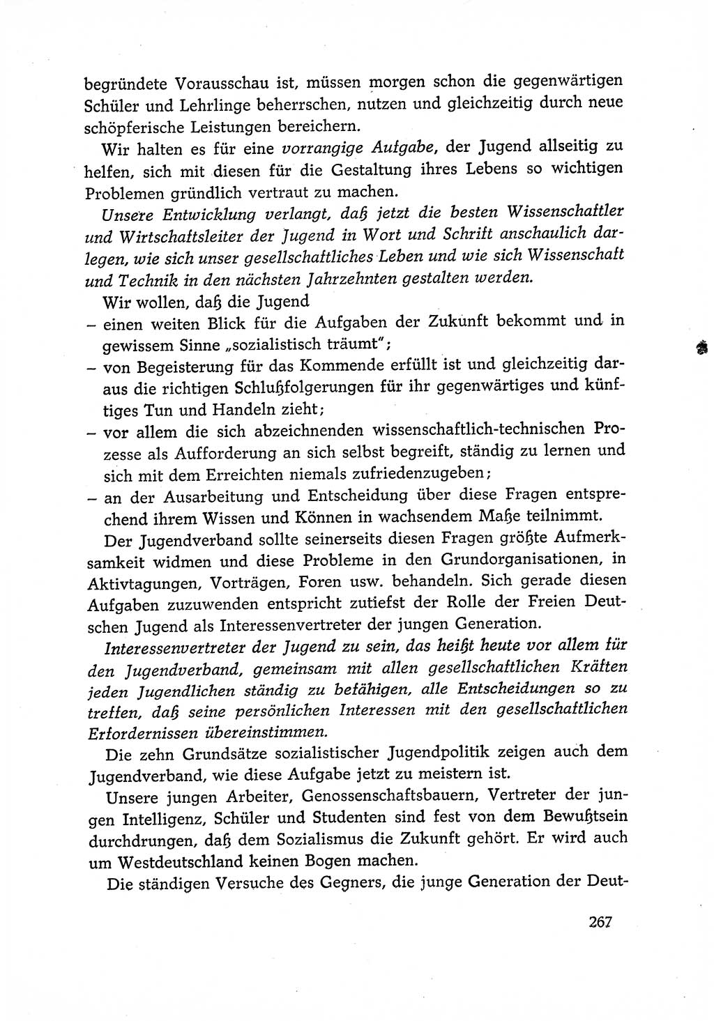 Dokumente der Sozialistischen Einheitspartei Deutschlands (SED) [Deutsche Demokratische Republik (DDR)] 1966-1967, Seite 267 (Dok. SED DDR 1966-1967, S. 267)