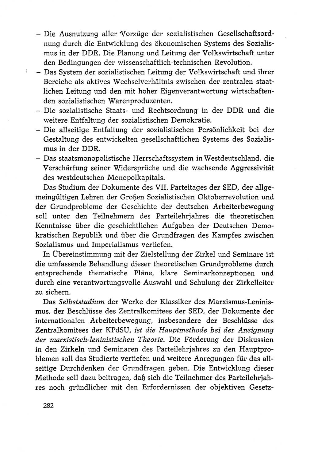 Dokumente der Sozialistischen Einheitspartei Deutschlands (SED) [Deutsche Demokratische Republik (DDR)] 1966-1967, Seite 282 (Dok. SED DDR 1966-1967, S. 282)