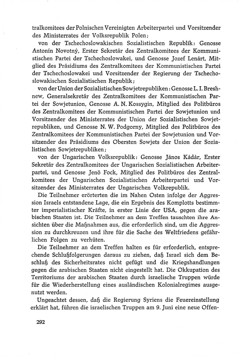 Dokumente der Sozialistischen Einheitspartei Deutschlands (SED) [Deutsche Demokratische Republik (DDR)] 1966-1967, Seite 292 (Dok. SED DDR 1966-1967, S. 292)