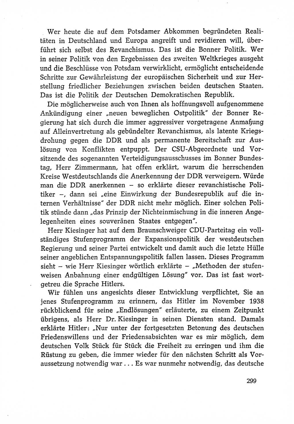 Dokumente der Sozialistischen Einheitspartei Deutschlands (SED) [Deutsche Demokratische Republik (DDR)] 1966-1967, Seite 299 (Dok. SED DDR 1966-1967, S. 299)