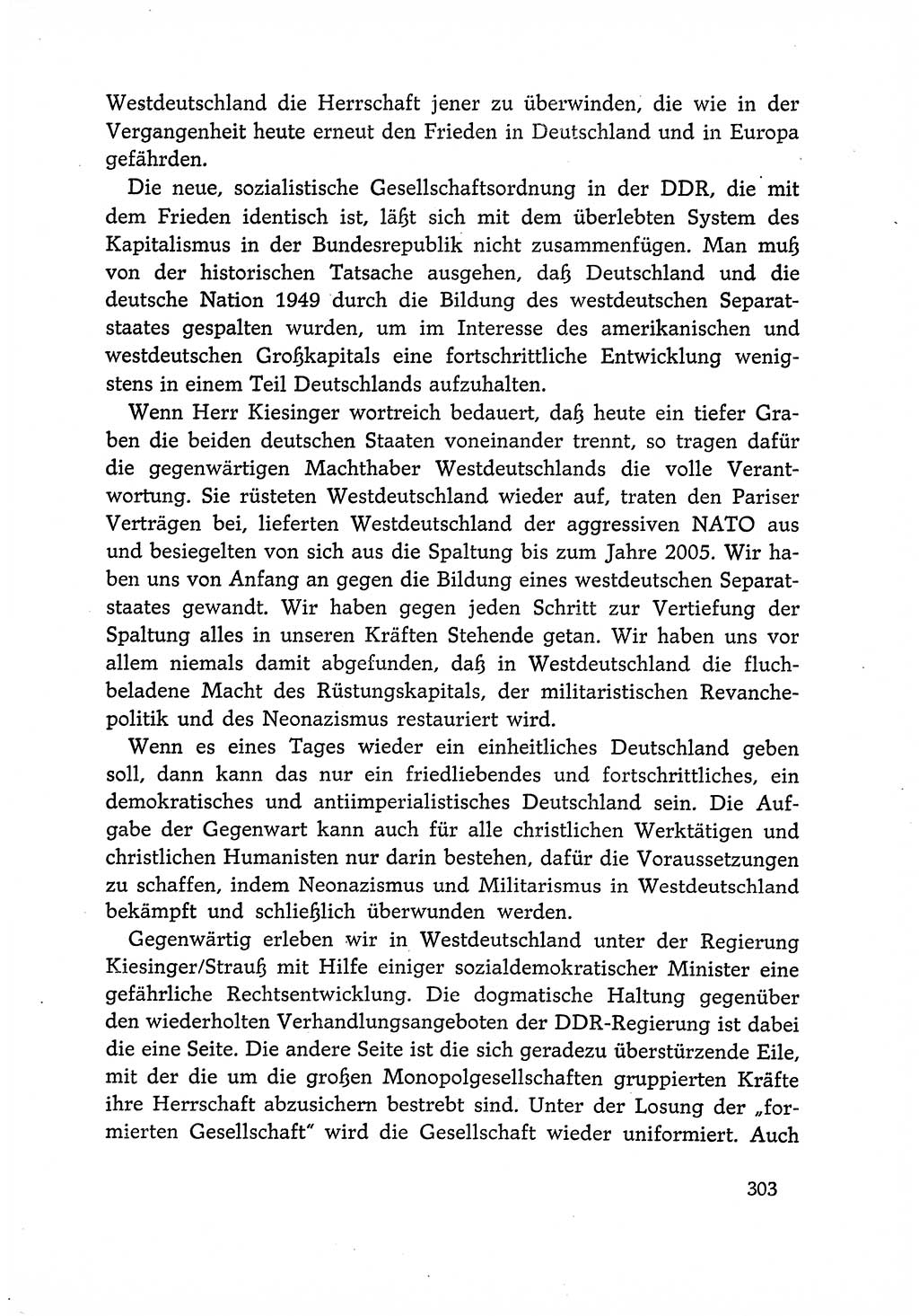 Dokumente der Sozialistischen Einheitspartei Deutschlands (SED) [Deutsche Demokratische Republik (DDR)] 1966-1967, Seite 303 (Dok. SED DDR 1966-1967, S. 303)