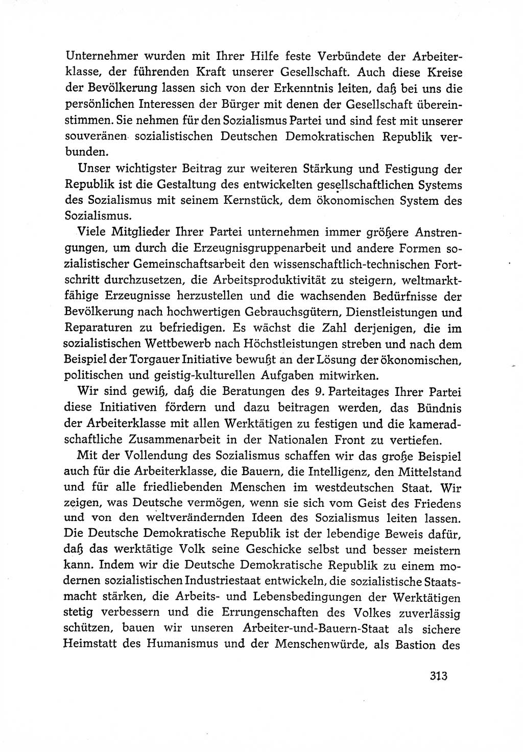 Dokumente der Sozialistischen Einheitspartei Deutschlands (SED) [Deutsche Demokratische Republik (DDR)] 1966-1967, Seite 313 (Dok. SED DDR 1966-1967, S. 313)