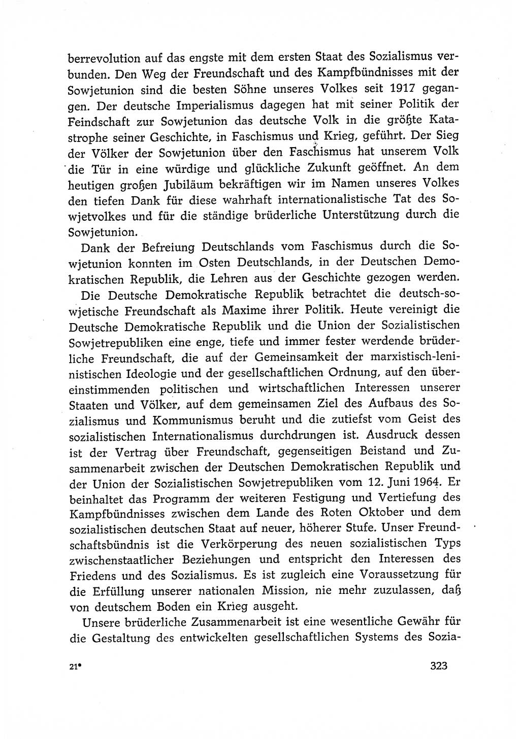 Dokumente der Sozialistischen Einheitspartei Deutschlands (SED) [Deutsche Demokratische Republik (DDR)] 1966-1967, Seite 323 (Dok. SED DDR 1966-1967, S. 323)