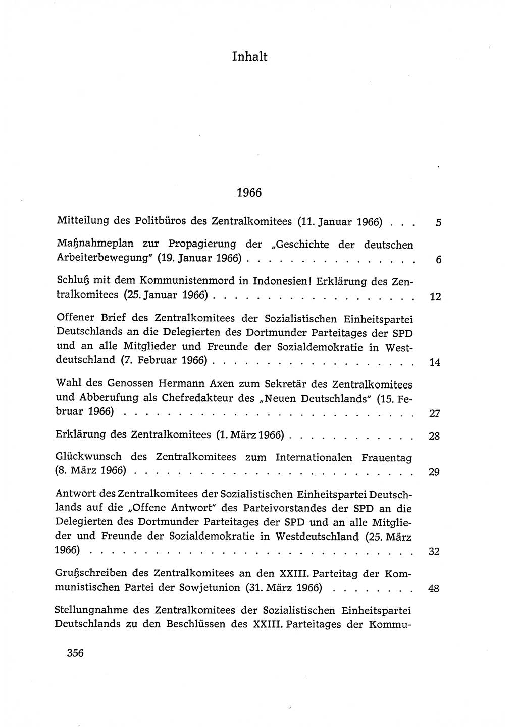 Dokumente der Sozialistischen Einheitspartei Deutschlands (SED) [Deutsche Demokratische Republik (DDR)] 1966-1967, Seite 356 (Dok. SED DDR 1966-1967, S. 356)