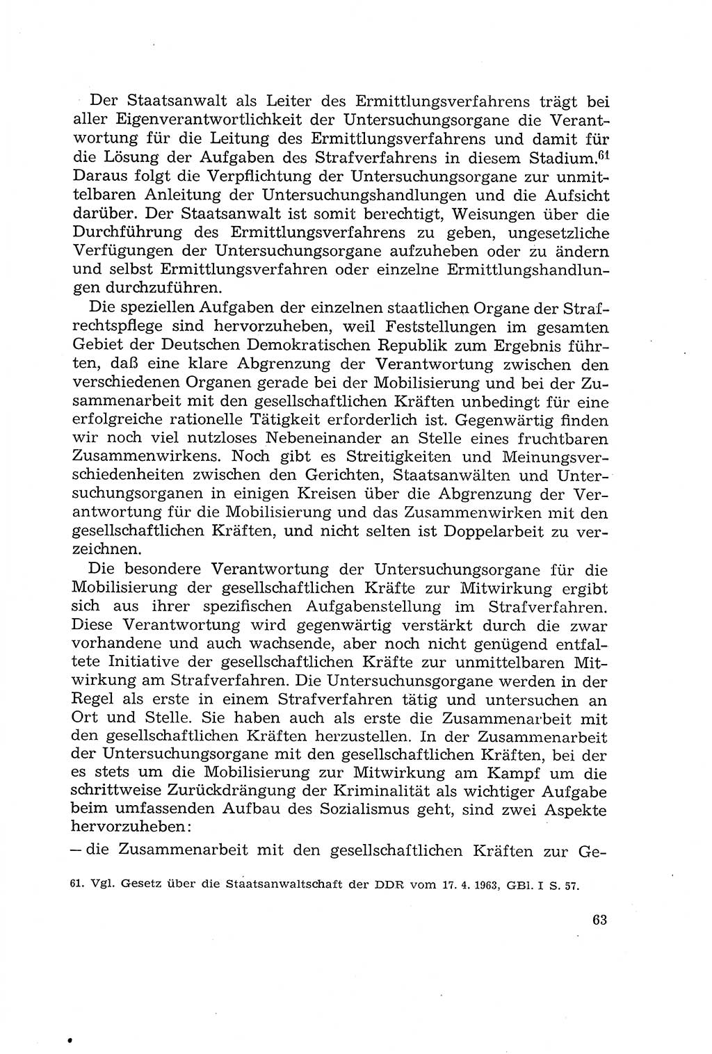 Die Mitwirkung der Werktätigen am Strafverfahren [Deutsche Demokratische Republik (DDR)] 1966, Seite 63 (Mitw. Str.-Verf. DDR 1966, S. 63)