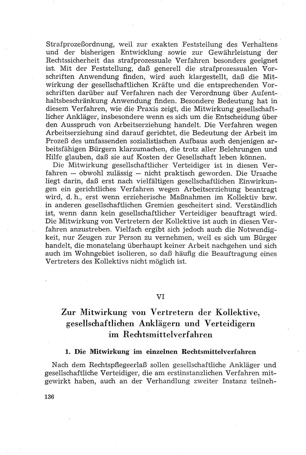 Die Mitwirkung der Werktätigen am Strafverfahren [Deutsche Demokratische Republik (DDR)] 1966, Seite 136 (Mitw. Str.-Verf. DDR 1966, S. 136)