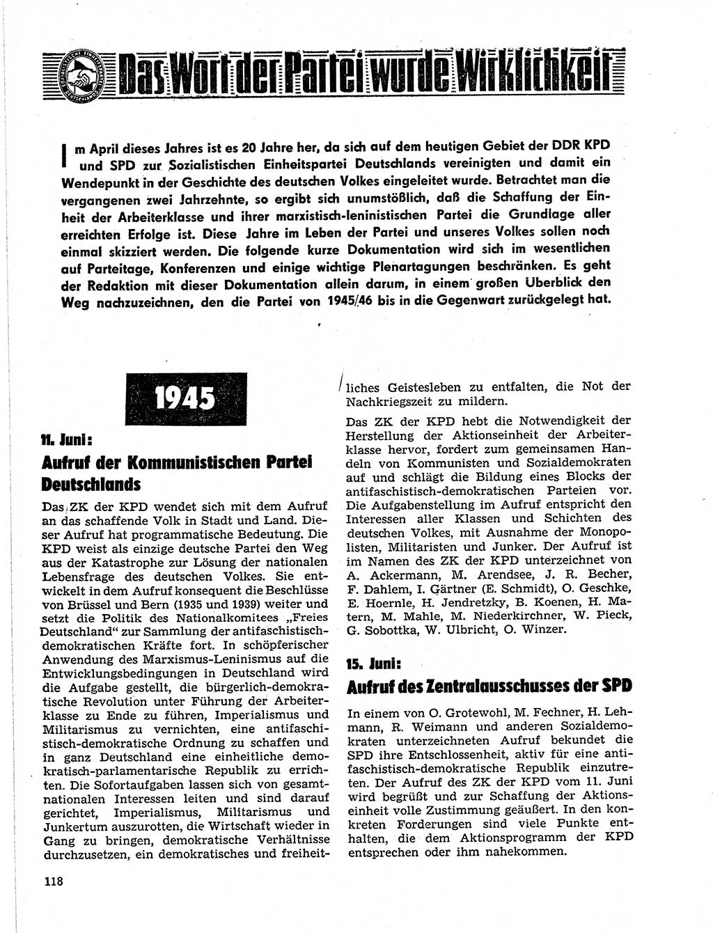 Neuer Weg (NW), Organ des Zentralkomitees (ZK) der SED (Sozialistische Einheitspartei Deutschlands) für Fragen des Parteilebens, 21. Jahrgang [Deutsche Demokratische Republik (DDR)] 1966, Seite 118 (NW ZK SED DDR 1966, S. 118)