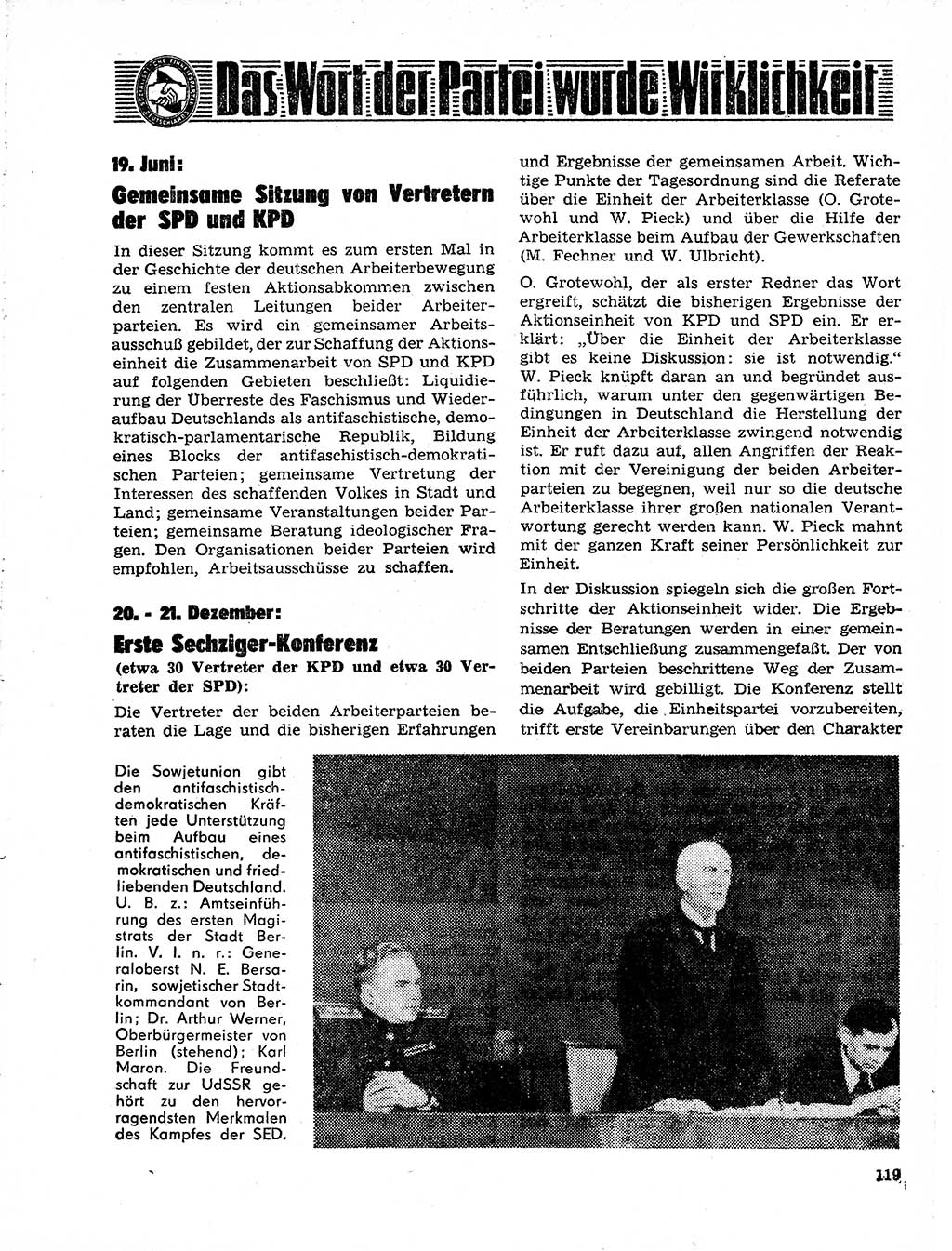 Neuer Weg (NW), Organ des Zentralkomitees (ZK) der SED (Sozialistische Einheitspartei Deutschlands) für Fragen des Parteilebens, 21. Jahrgang [Deutsche Demokratische Republik (DDR)] 1966, Seite 119 (NW ZK SED DDR 1966, S. 119)