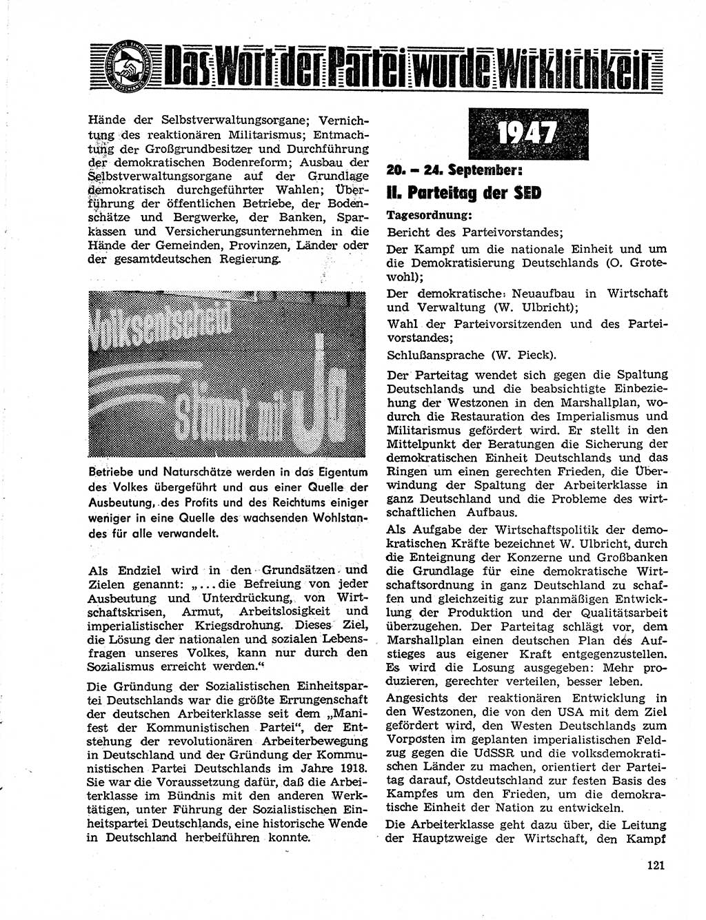 Neuer Weg (NW), Organ des Zentralkomitees (ZK) der SED (Sozialistische Einheitspartei Deutschlands) für Fragen des Parteilebens, 21. Jahrgang [Deutsche Demokratische Republik (DDR)] 1966, Seite 121 (NW ZK SED DDR 1966, S. 121)