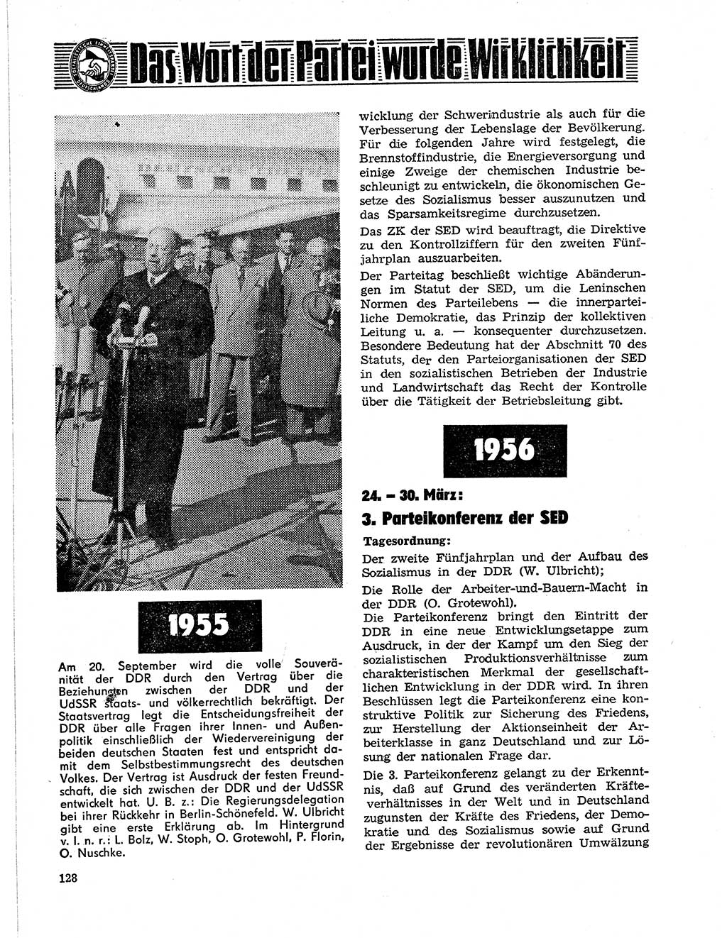Neuer Weg (NW), Organ des Zentralkomitees (ZK) der SED (Sozialistische Einheitspartei Deutschlands) für Fragen des Parteilebens, 21. Jahrgang [Deutsche Demokratische Republik (DDR)] 1966, Seite 128 (NW ZK SED DDR 1966, S. 128)