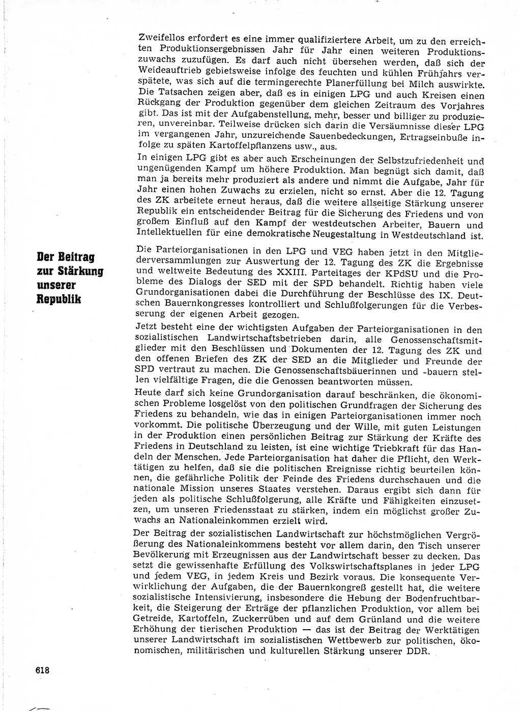 Neuer Weg (NW), Organ des Zentralkomitees (ZK) der SED (Sozialistische Einheitspartei Deutschlands) für Fragen des Parteilebens, 21. Jahrgang [Deutsche Demokratische Republik (DDR)] 1966, Seite 618 (NW ZK SED DDR 1966, S. 618)
