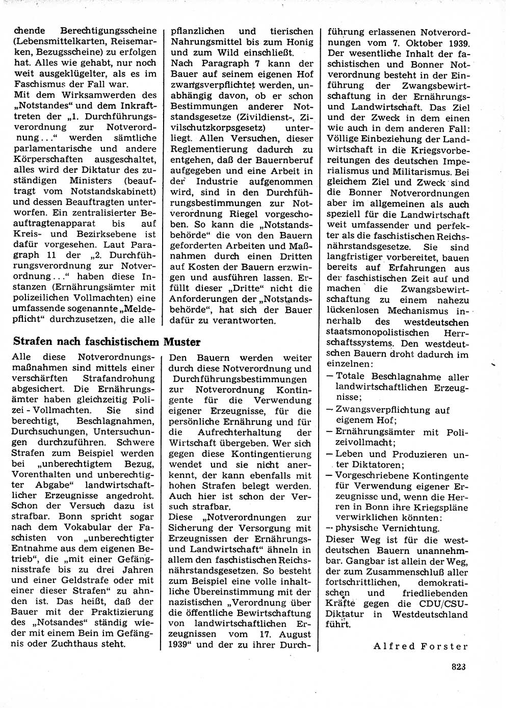 Neuer Weg (NW), Organ des Zentralkomitees (ZK) der SED (Sozialistische Einheitspartei Deutschlands) für Fragen des Parteilebens, 21. Jahrgang [Deutsche Demokratische Republik (DDR)] 1966, Seite 823 (NW ZK SED DDR 1966, S. 823)