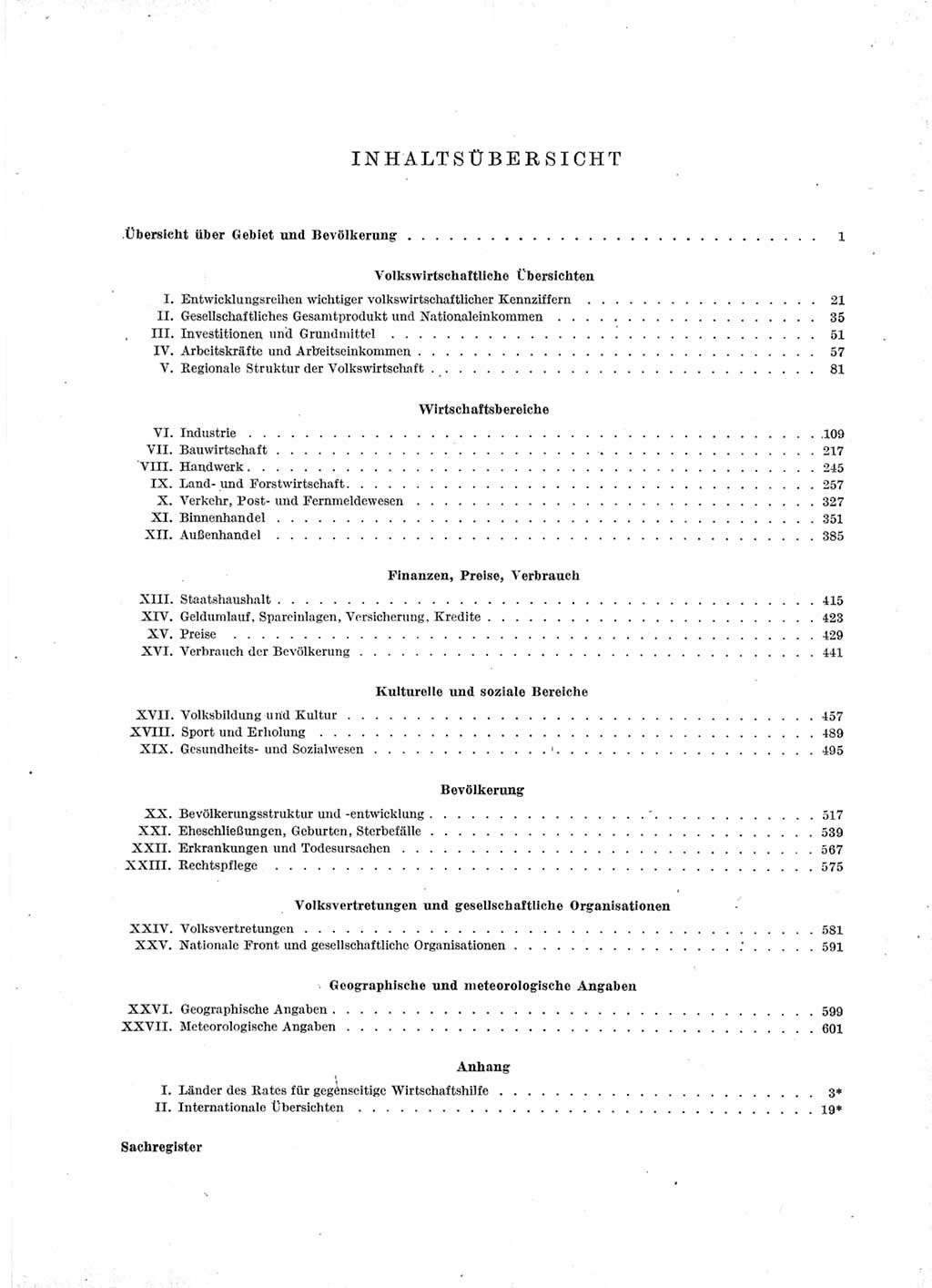 Statistisches Jahrbuch der Deutschen Demokratischen Republik (DDR) 1966, Seite 5 (Stat. Jb. DDR 1966, S. 5)
