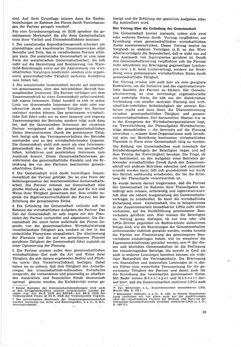 Neue Justiz (NJ), Zeitschrift für Recht und Rechtswissenschaft [Deutsche Demokratische Republik (DDR)], 20. Jahrgang 1966, Seite 23 (NJ DDR 1966, S. 23)