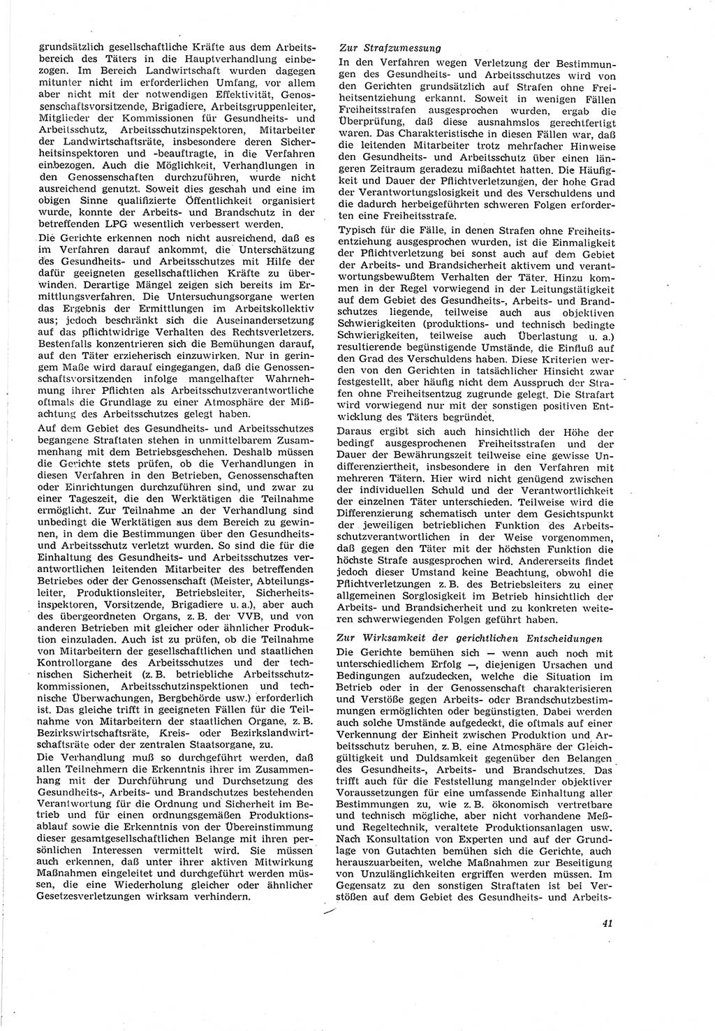 Neue Justiz (NJ), Zeitschrift für Recht und Rechtswissenschaft [Deutsche Demokratische Republik (DDR)], 20. Jahrgang 1966, Seite 41 (NJ DDR 1966, S. 41)