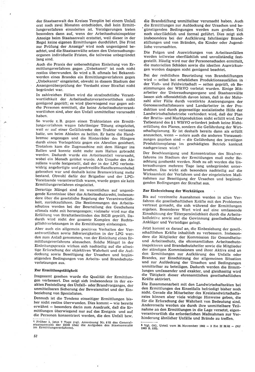 Neue Justiz (NJ), Zeitschrift für Recht und Rechtswissenschaft [Deutsche Demokratische Republik (DDR)], 20. Jahrgang 1966, Seite 52 (NJ DDR 1966, S. 52)