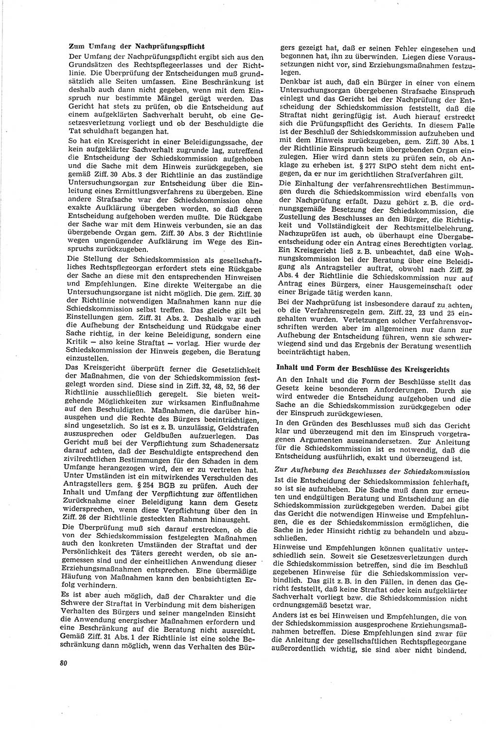 Neue Justiz (NJ), Zeitschrift für Recht und Rechtswissenschaft [Deutsche Demokratische Republik (DDR)], 20. Jahrgang 1966, Seite 80 (NJ DDR 1966, S. 80)