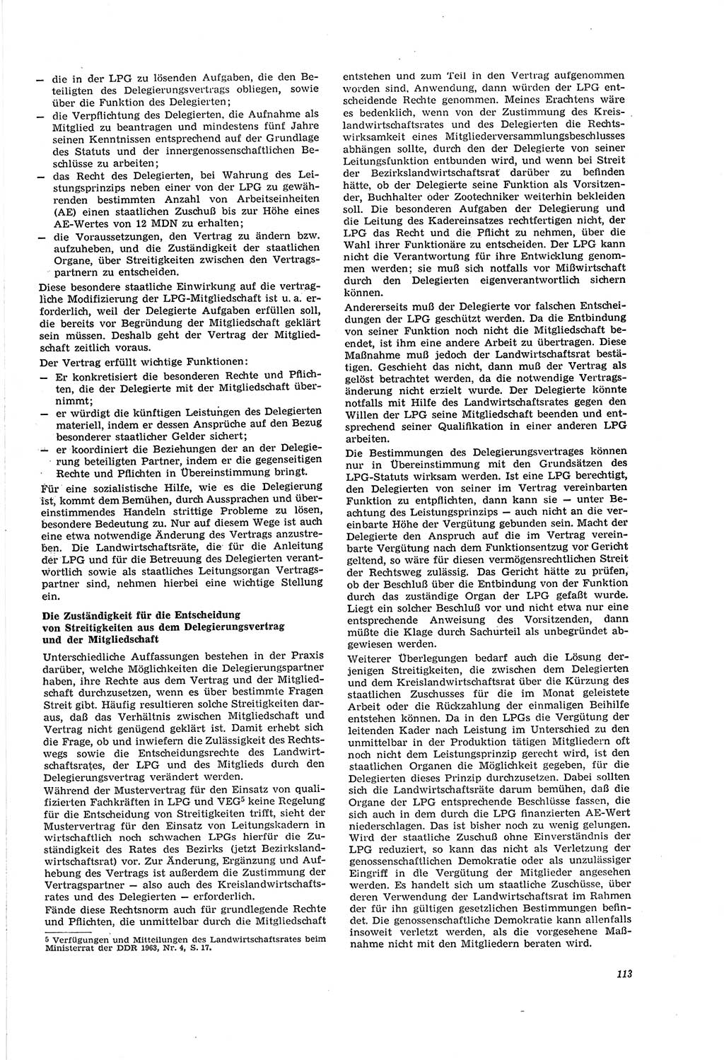 Neue Justiz (NJ), Zeitschrift für Recht und Rechtswissenschaft [Deutsche Demokratische Republik (DDR)], 20. Jahrgang 1966, Seite 113 (NJ DDR 1966, S. 113)