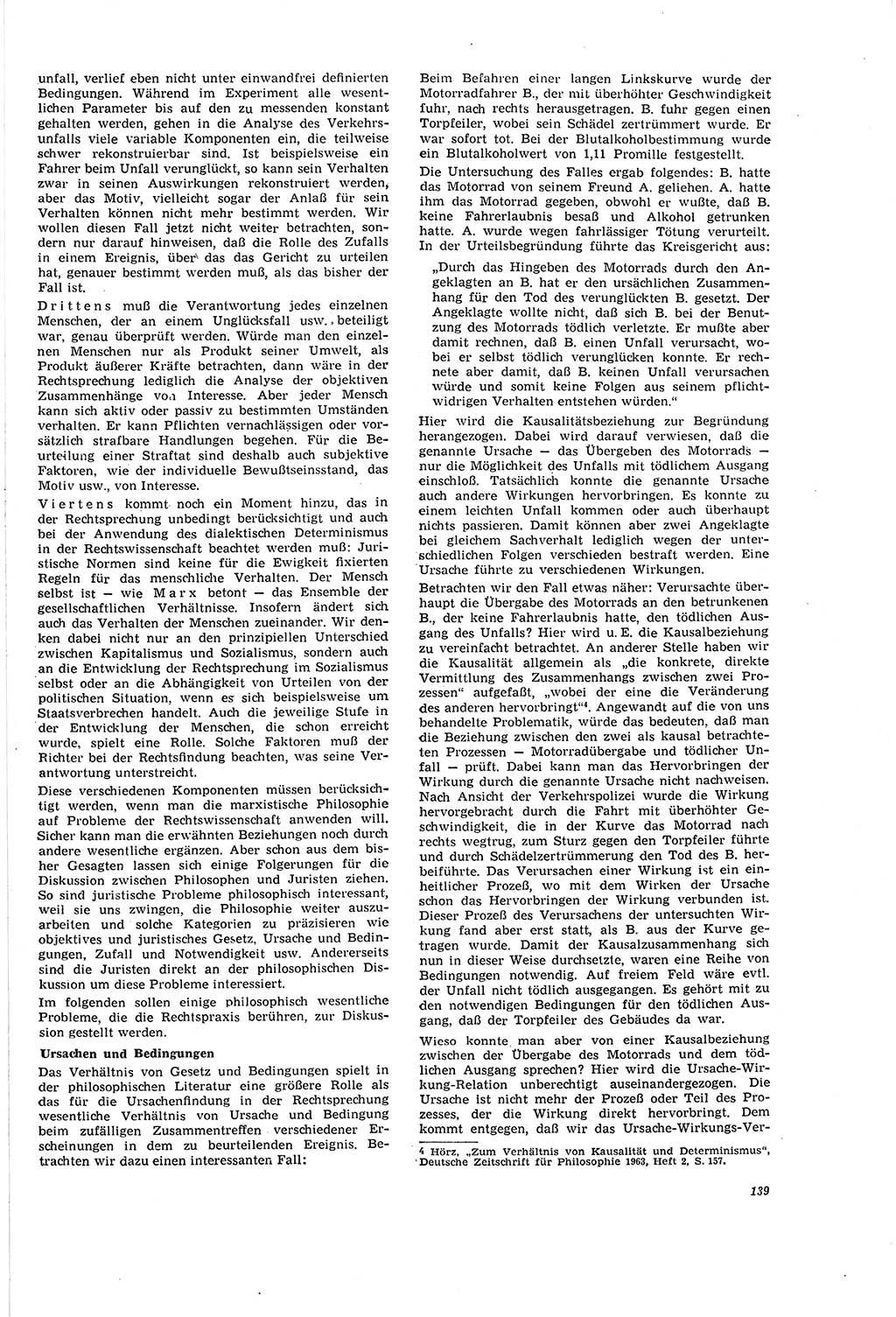 Neue Justiz (NJ), Zeitschrift für Recht und Rechtswissenschaft [Deutsche Demokratische Republik (DDR)], 20. Jahrgang 1966, Seite 139 (NJ DDR 1966, S. 139)