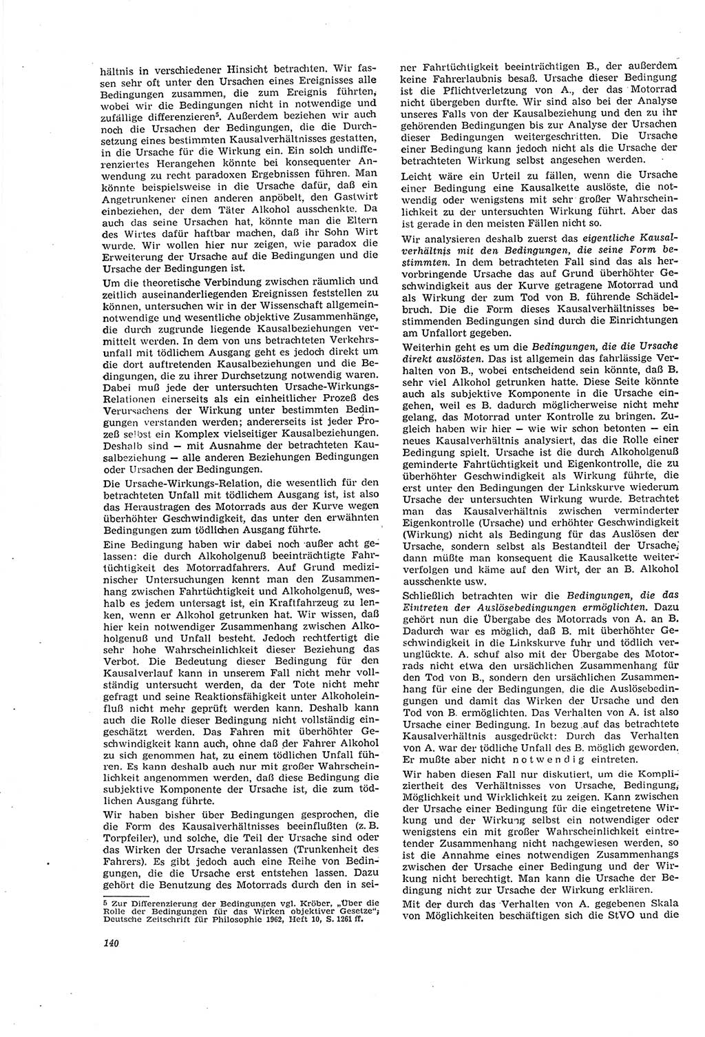 Neue Justiz (NJ), Zeitschrift für Recht und Rechtswissenschaft [Deutsche Demokratische Republik (DDR)], 20. Jahrgang 1966, Seite 140 (NJ DDR 1966, S. 140)