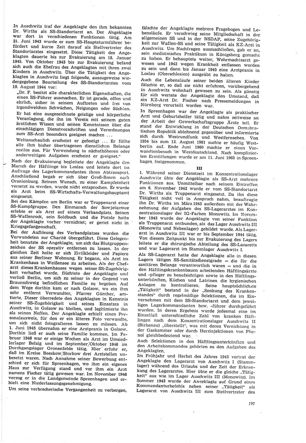 Neue Justiz (NJ), Zeitschrift für Recht und Rechtswissenschaft [Deutsche Demokratische Republik (DDR)], 20. Jahrgang 1966, Seite 197 (NJ DDR 1966, S. 197)