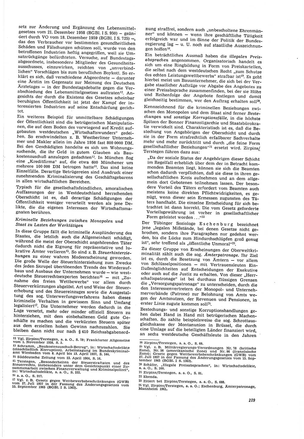 Neue Justiz (NJ), Zeitschrift für Recht und Rechtswissenschaft [Deutsche Demokratische Republik (DDR)], 20. Jahrgang 1966, Seite 219 (NJ DDR 1966, S. 219)