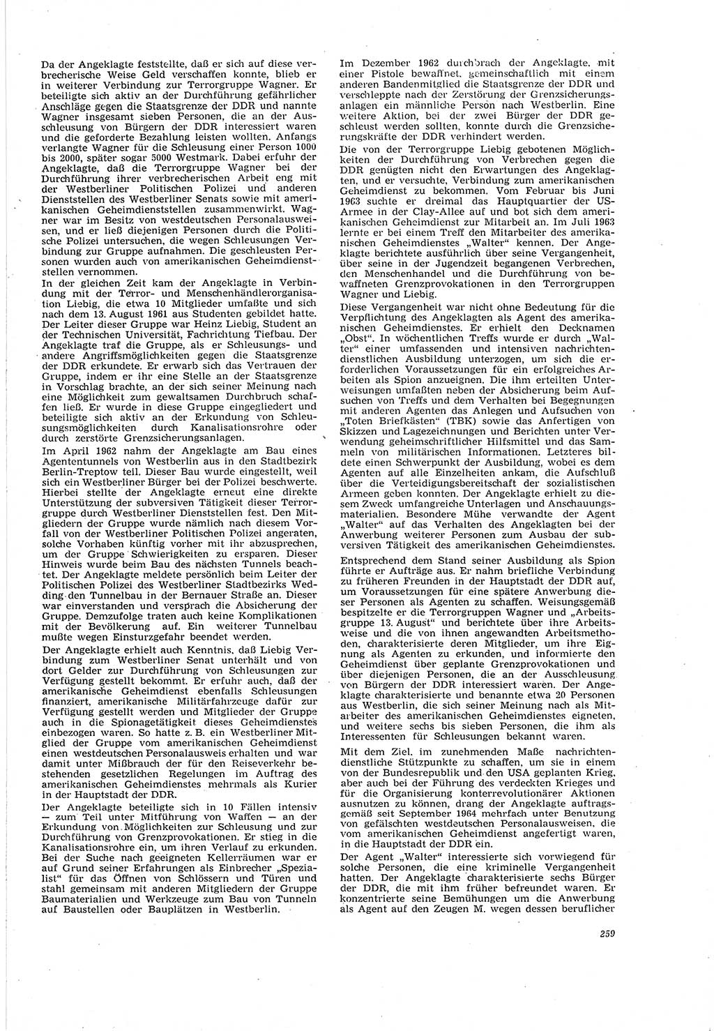 Neue Justiz (NJ), Zeitschrift für Recht und Rechtswissenschaft [Deutsche Demokratische Republik (DDR)], 20. Jahrgang 1966, Seite 259 (NJ DDR 1966, S. 259)