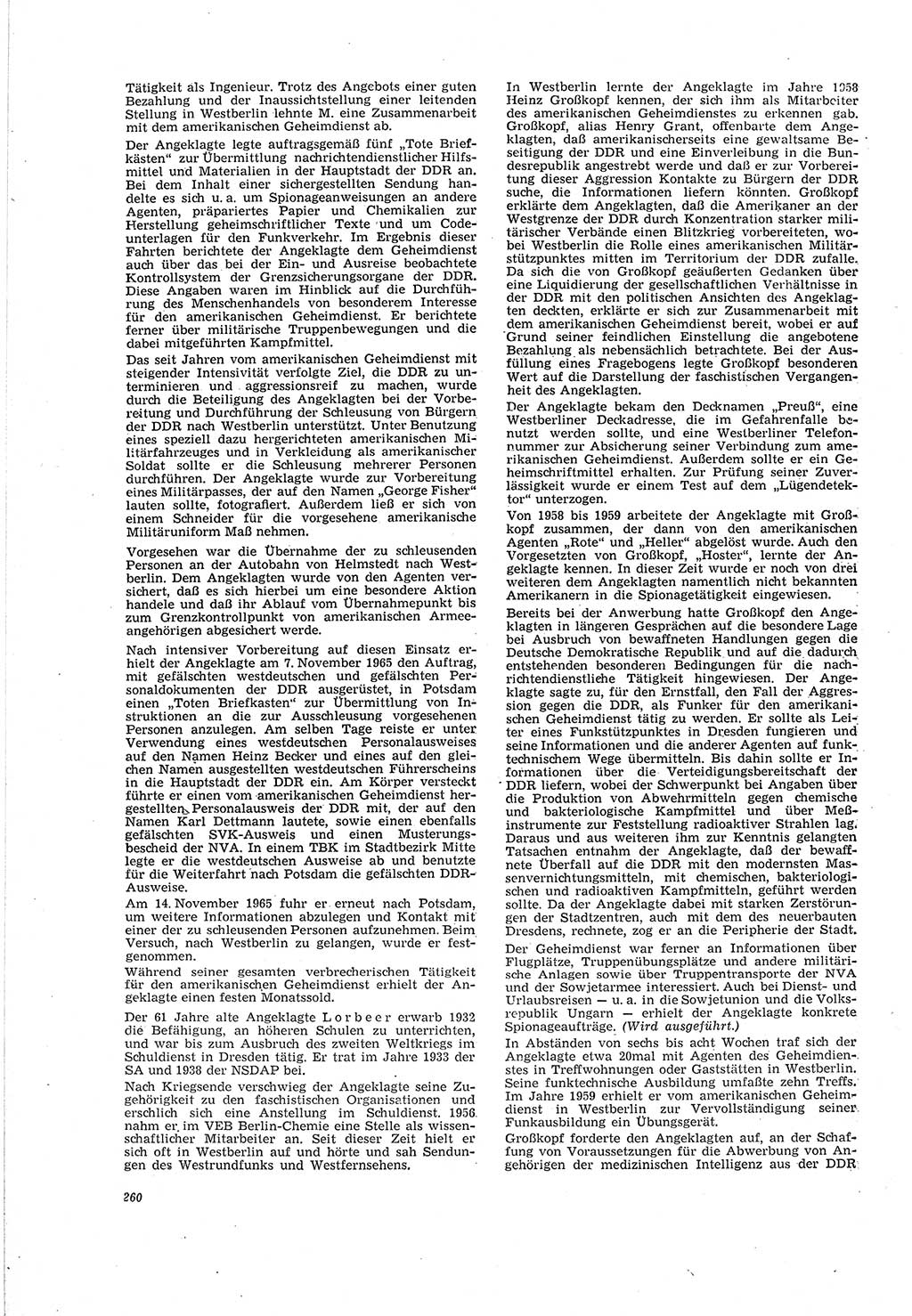 Neue Justiz (NJ), Zeitschrift für Recht und Rechtswissenschaft [Deutsche Demokratische Republik (DDR)], 20. Jahrgang 1966, Seite 260 (NJ DDR 1966, S. 260)