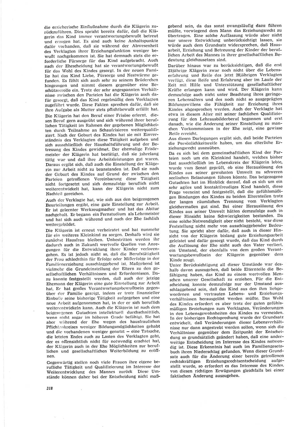 Neue Justiz (NJ), Zeitschrift für Recht und Rechtswissenschaft [Deutsche Demokratische Republik (DDR)], 20. Jahrgang 1966, Seite 318 (NJ DDR 1966, S. 318)