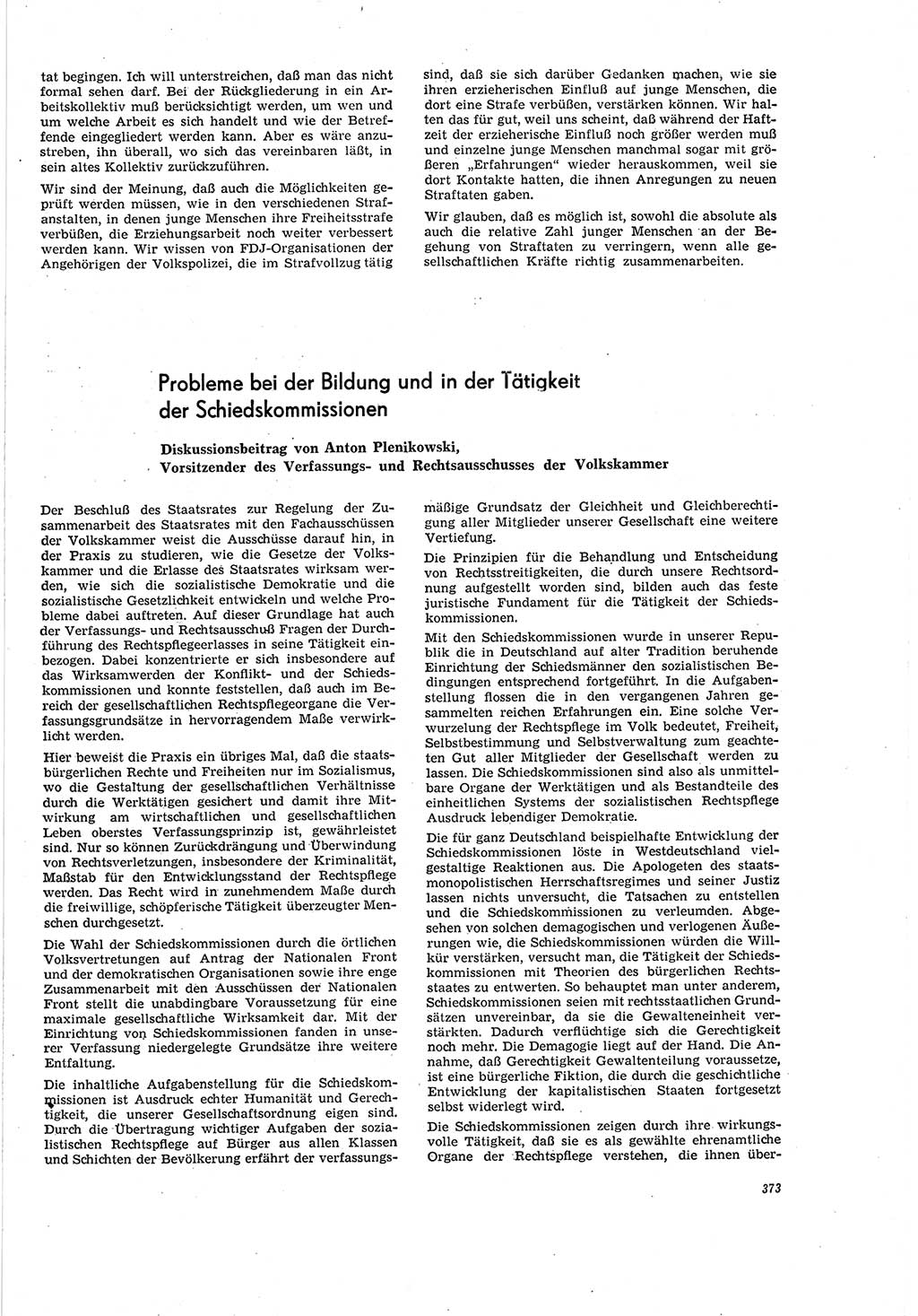 Neue Justiz (NJ), Zeitschrift für Recht und Rechtswissenschaft [Deutsche Demokratische Republik (DDR)], 20. Jahrgang 1966, Seite 373 (NJ DDR 1966, S. 373)